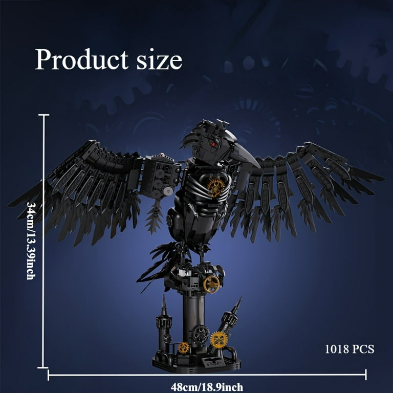 Remocguys Mechanical Crow Building Set Compatible with Lego Bird