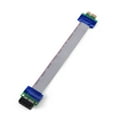 thumbnail image 4 of Ccdes Flat Ribbon Cable, PCI Express Ribbon Cable,PCI-E Professional 1X 4X 8X 16X Male to Female VGA Graphics Card Extended Ribbon Cable, 4 of 4