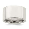 thumbnail image 6 of 925 Sterling Silver 12mm Comfort Fit Flat Band Ring Size 10, 6 of 6