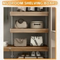 thumbnail image 2 of 5 Pcs Wire Shelf Covers, Foamed PVC Wire Rack Covers for Removable Closet (Not Wood), Pantry Shelves for Cabinet Bathroom Kitchen Shelving Decoration, Walnut, 2 of 13