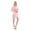 Pink, variant on LYMAYTER M-2XL Women Fashion Bathrobe Summer Cozy Satin Robe Solid Color Kimono Sleepwear with Pocket