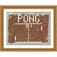 thumbnail image 2 of Stephen Chambers 14x12 Gold Ornate Wood Framed With Double Matting Wall Art Titled - Pong, 2 of 6