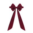 thumbnail image 2 of Dserhfy Christmas Velvet Chair Sashes, 11.8" x 29.5" Burgundy Chair Bows Tie Back for Christmas Banquet Wedding Birthday Party Dining Room Decoration, 2 of 8