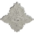 thumbnail image 3 of 67 1/4"W x 43 3/8"H x 4"ID x 2"P Melchor Diamond Ceiling Medallion (Fits Canopies up to 4"), Hand-Painted Pot of Cream, 3 of 5