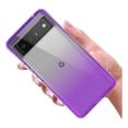 thumbnail image 3 of Rosebono Compatible With Google Pixel 8A, Hybrid Gradient Transparent Soft TPU Clear Skin Cover Protection Case (Purple), 3 of 4