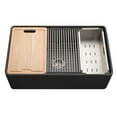 thumbnail image 6 of Houzer Aspire 33 in White Fireclay Apron Front Farmhouse Single Bowl Workstation Sink with Accessories - PTW-3320S WH, 6 of 8