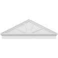thumbnail image 3 of Ekena Millwork 60"W x 21-7/8"H x 2-3/4"P (Pitch 6/12) Peaked Cap 4 Spoke Architectural Grade PVC Combination Pediment, 3 of 8