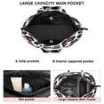 thumbnail image 3 of White and Pink Of Leopard Print Travel Tote Bags for Women Carry On,Large Weekender Bags for Women Travel,Multi Functional Duffle Bag for Work,Shopping,Sports, 3 of 5