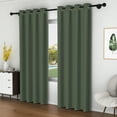 thumbnail image 6 of Lfeey Blackout Curtains for Bedroom, Set of 2 Panels, 52 x 84 inches, Dark Green, 6 of 6