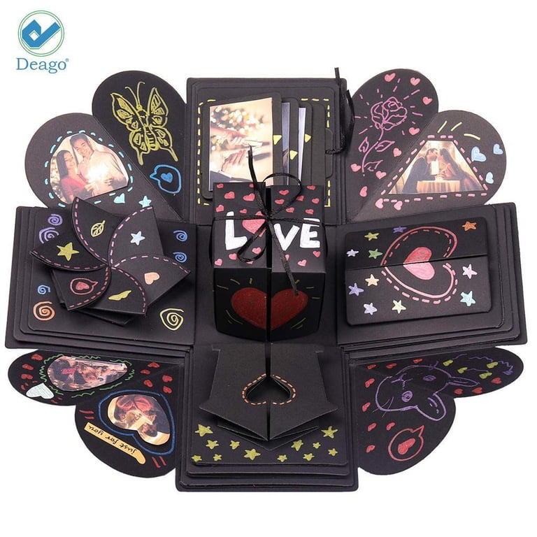 Coffret Cadeau Surprise,Boite Photo,Boite Cadeau,Creative Surprise Explosion Boîte Main DIY Coffret Cadeau Surprise,Boite Photo,Boite Cadeau,Creative Surprise Explosion Boîte Main DIY