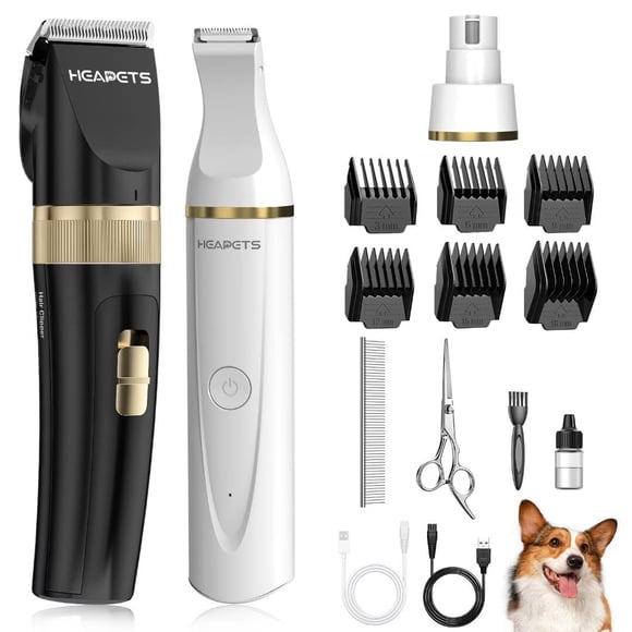 Kit de aseo HEAPETS, cortapelos para perros con recortador de patas