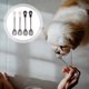thumbnail image 5 of 4 unids alimento puede cuchara comida de silicona de silicona de acero inoxidable cucharada enlatada para perros y gatos, 5 of 7