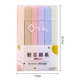 thumbnail image 5 of YAOMOBB Soft Nib Highlighter Pastel Highlighters Set Soft Nib Fluorescent Colors Square Barrel Student Stationery, 5 of 5