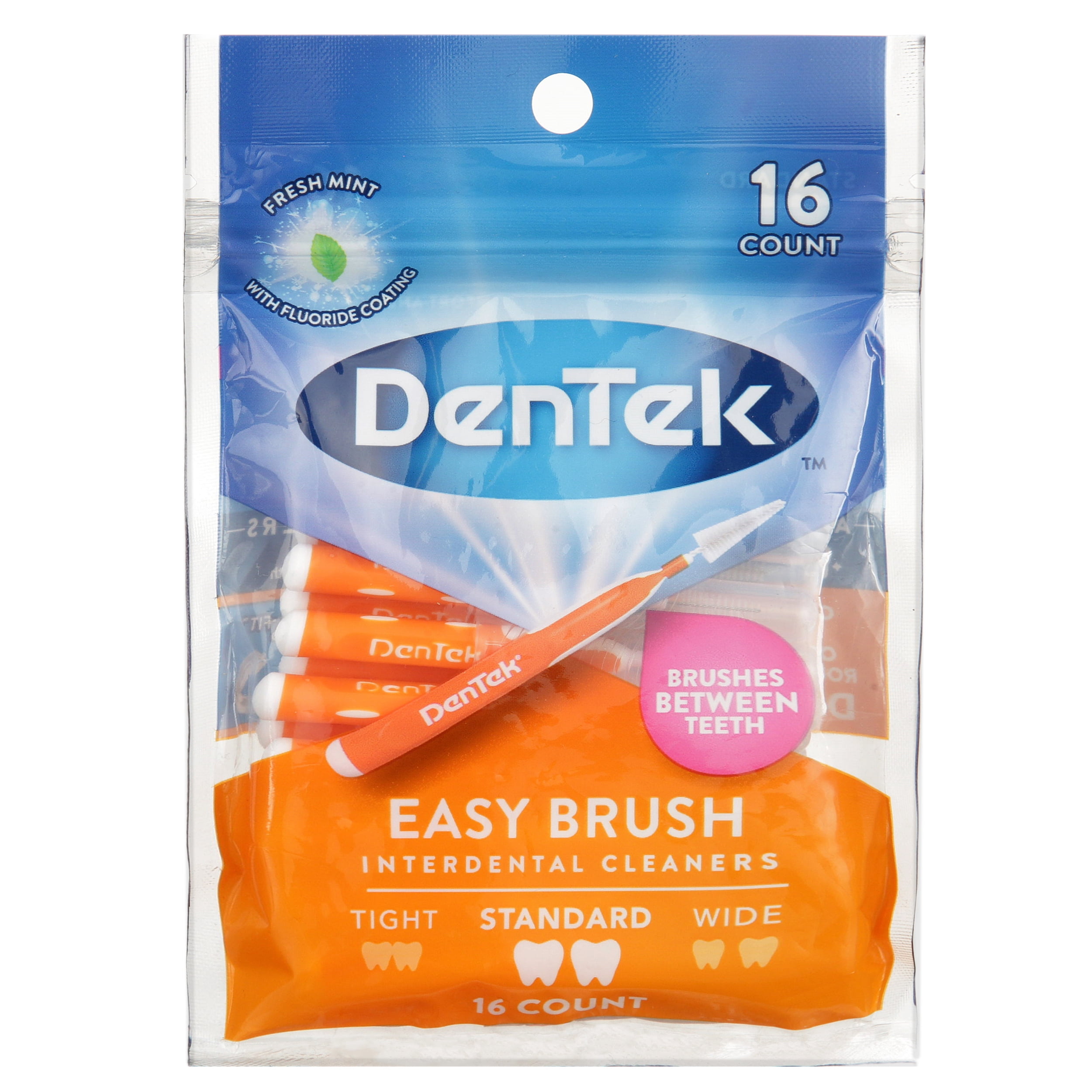 DenTek Easy Brush Cleaners Fresh Mint 16 ct