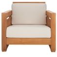 thumbnail image 4 of Safavieh Couture Molokai Coastal Teak Wood Armchair, Solid Print, Natural/Beige, 4 of 12