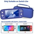 thumbnail image 2 of HEYSTOP Case for Nintendo Switch Lite,Protective Hard Portable Travel Carry Case for Nintendo Switch Lite Console and Accessories,Switch Lite Case with TPU Glitter Protective Case and Thumb Cap,Blue, 2 of 8