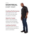thumbnail image 4 of Chef Works Mens Montreal Cool Vent Chef Coat Black Small, 4 of 5