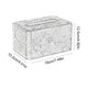 thumbnail image 3 of Funda decorativa para cajas de papel de seda • Portahojas de papel con patrón en relieve • Dispensador elegante de plástico transparente • Decoración moderna de mesa de mesa para salón en casa, 3 of 6