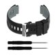 thumbnail image 4 of Correa de reloj Correa deportiva Correa de reloj de repuesto para Garmin Forerunner 220/230/235/620/630/735xt, negro gris Inevent EL2639-04, 4 of 7