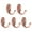 Red Copper, variant on 5pcs Wall Hooks Zinc Alloy Hook Caps Coat Key Towel Wall Bathroom DIY Hanger w Screws Gold Tone