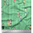 thumbnail image 1 of Soimoi Cotton Voile Fabric Swing & Kids Human Figure Print Sewing Fabric Yard 56 Inch Wide, 1 of 3