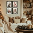 thumbnail image 4 of Hieng Vintage Christmas Wall Decor,Trendy Christmas Retro Posters for Room, Santa Snowman Deer Nutcracker Xmas Wall Art Prints for Living Room Kitchen Bedroom Office Set of 4 Unframed, 4 of 6