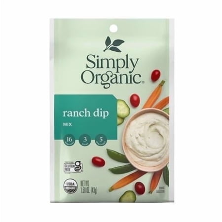 Simply Organic Dip Mix Ranch 1.5 oz Pack of 2