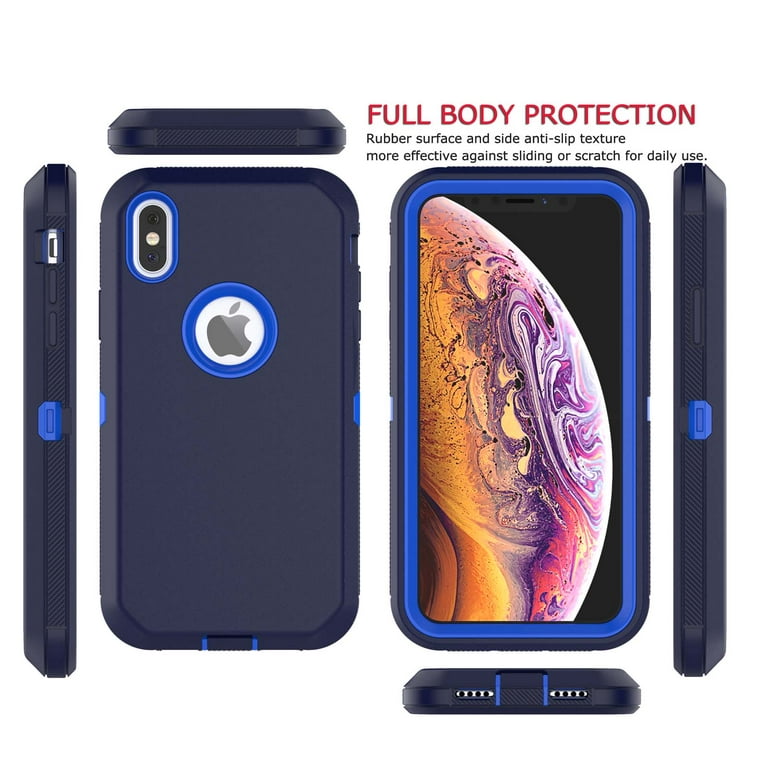 ImpactStrong Compatible with iPhone X Case/iPhone Xs Case, Heavy Duty Dual  Layer Protection Cover Heavy Duty Case Designed for iPhone X/Xs 5.8 inch