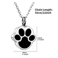 thumbnail image 2 of Collar  Lab.G Cortes Urna Relicario Cenizas Plata Negro, 2 of 4