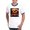 Navy/White, variant on - Shiny Jack O' Lantern Men's Ringer T Shirt - 100% Cotton Ringed T-Shirt