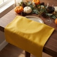 thumbnail image 5 of REGALWOVEN Set of 6 Cloth Napkins, Polyester Washable and Reusable Table Dinner Napkins for Home, Restaurant, Weddings and Event Yellow 16x16inch, 5 of 6