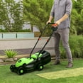 thumbnail image 5 of Aimee Lii 14 Inch Electric Push Lawn Corded Mower with Grass Bag for Garden Yard, Green, 5 of 10