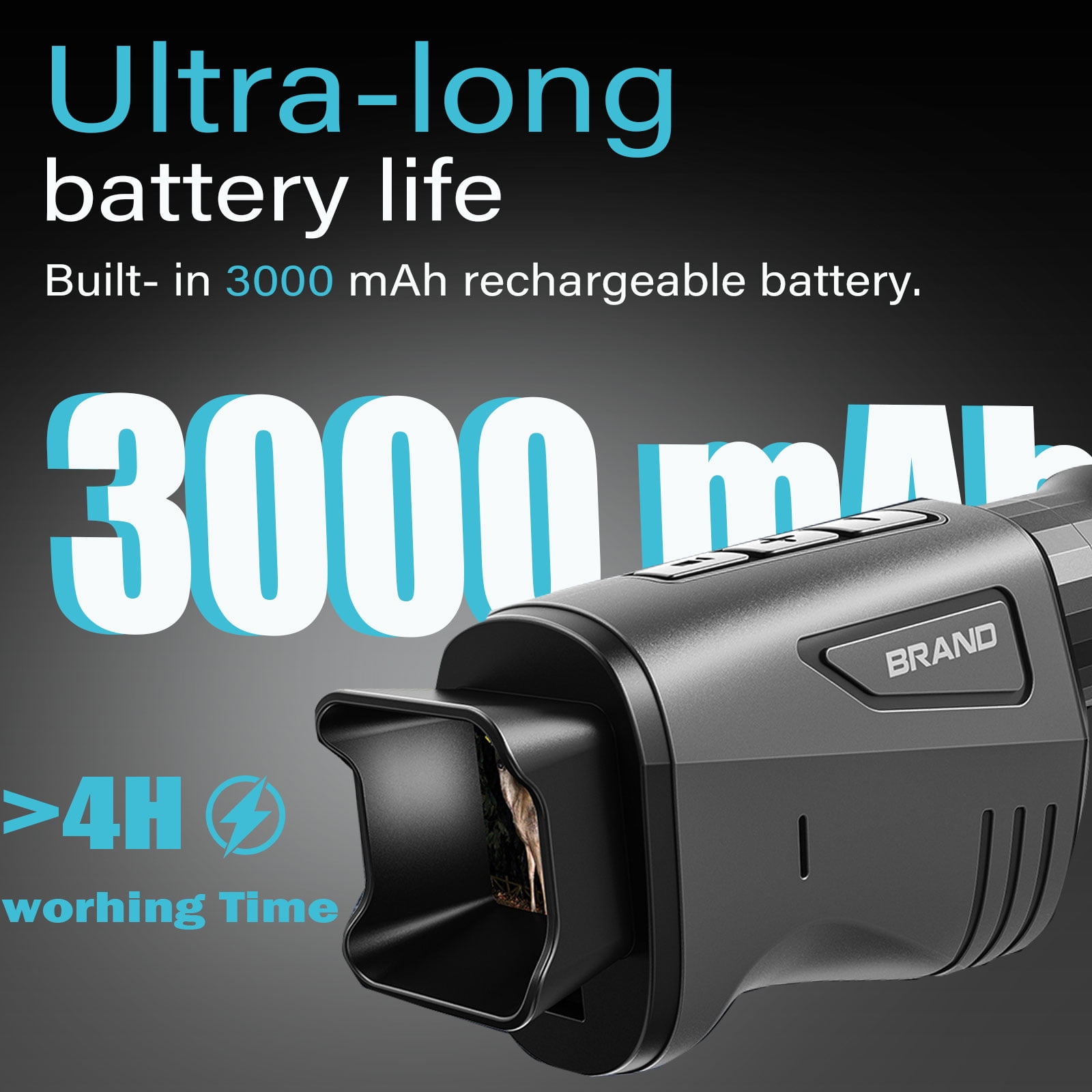 OAZOUF 16x Zoom Night Vision Monocular: Night Vision Binoculars with 7- Level IR & 32GB SD Card Included