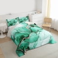thumbnail image 3 of Manfei Marble Watercolor Bedding Comforter Set 2pcs for Boys Girls,Stone Pattern Twin Comforter Sets Microfiber,Abstract Gradient Breathable Bedding Set,Lightweight Room Decor,Reversible, 3 of 8