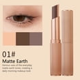 thumbnail image 1 of Pisexur Belleza Maquillaje Sombra de ojos en barra de 3 colores, larga duración, resistente al agua, cremosa, con vitamina E, para maquillaje de día y de noche, 3,5 gpara mujeres y hombres, 1 of 3