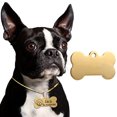 thumbnail image 1 of Pet Tag Stainless Steel Bone Shaped Pet Name Tag Dog Personalized Tag Cat ID Tag, 1 of 10
