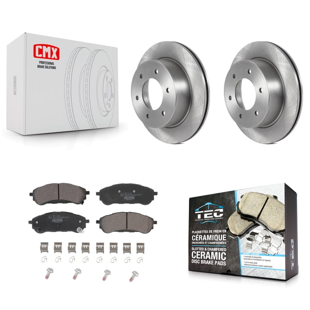 Transit Auto Rear Disc Brake Rotors and Ceramic Pads Kit for Car 2019-2023 Ford Ranger K8T-104019