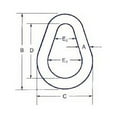 thumbnail image 2 of Pear Link for Wire Rope - 1/2", 2 of 2