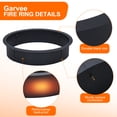 thumbnail image 5 of WhizMax 45" Fire Pit Ring,Outdoor Steel Firepit Liner DIY Wood Burning Insert for Camping Patio, 5 of 7