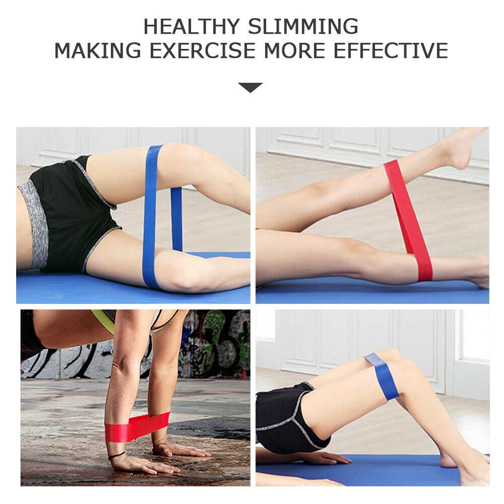 ⭐ 6 Level Resistance Exercise Loop Bands Home Gym Fitness Natural Latex set of 6 