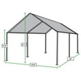 thumbnail image 5 of King Canopy Original 10ft x 20ft, 1 3/8-inch Steel Frame, 6-Leg, 180gsm Grey Polyethylene Cover, 5 of 7