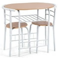 thumbnail image 4 of Topbuy 3 PCS Kitchen Dining Set Compact Bistro Pub 2 Chairs & Table Tan, 4 of 5