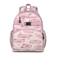 thumbnail image 1 of Cartoon Pig Toddler Backpack Funny Farm Animal Pattern with Cute Pig Design and Aesthetic Floral Elements, 1 of 6