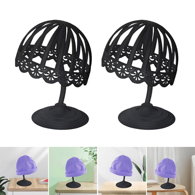 Soporte de exhibición de sombreros Macarena 40cm 45cm Negro