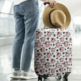 thumbnail image 2 of White Cow Bow Pattern Luggage Cover Fashion Suitcase Cover Baggage Covers Fit 25-28 Inch Luggage (Go Travel), 2 of 5
