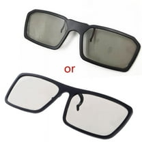 Yammee Clip-On Polarized Glasses 3D Glasses Black H3 No Flash 3D for TV/Movies/Cinema
