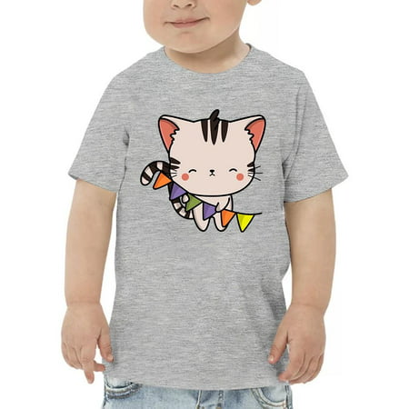 

Cute Kittyboo With Colorful Flag T-Shirt Toddler -Image by Shutterstock 3 Toddler