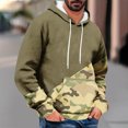 thumbnail image 2 of ZCFZJW Mens Camo Hooded Pullover Sweatshirts Lightweight Casual Drawstring Long Sleeve Hoodie Outwear Coat with Pockets Fall Winter Clothes Multicolor#07 XL, 2 of 5