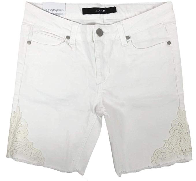 white bermuda jean shorts