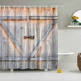 thumbnail image 2 of Cortina de baño Sunnimix Cortina de baño 1.8MX1.8M Panel de Madera Impermeable Transparente, 2 of 2